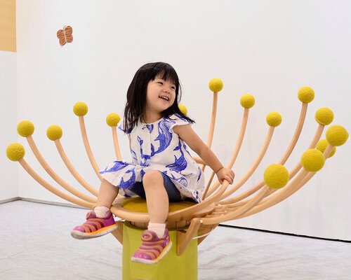 ayumi tsuchiya’s wooden sculptures are made for touching, playing, and listening