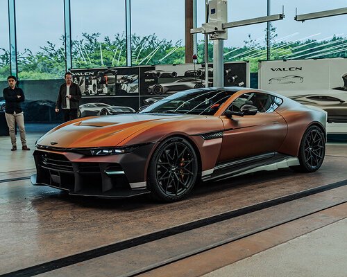 interference paint, coachwork and materials shape limited aston martin valen