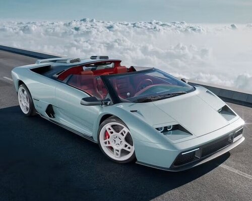 eccentrica removes the roof from the lamborghini diablo for its V12 roadster