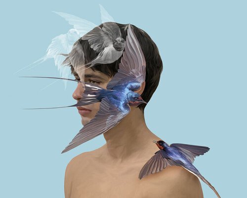 broken ladders, bird sculptures, and hidden faces shape ricardo luevanos’ tokyo exhibition
