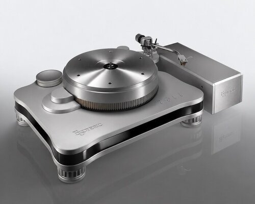 esoteric’s T-01 turntable lets magnets do the spinning, with no belt in sight