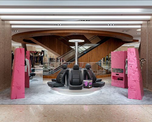 analog sound installation by YONT studio captures road trip nostalgia inside berlin’s KaDeWe