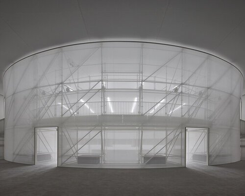 LOEWE’s paris runway occupies an ethereal arena by casper mueller kneer