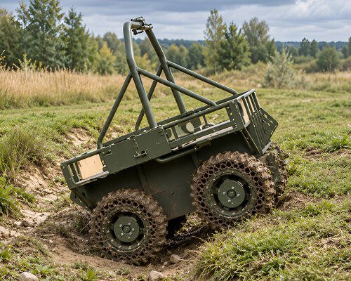 3D printed airless wheels help ground robots bring the wounded to safety