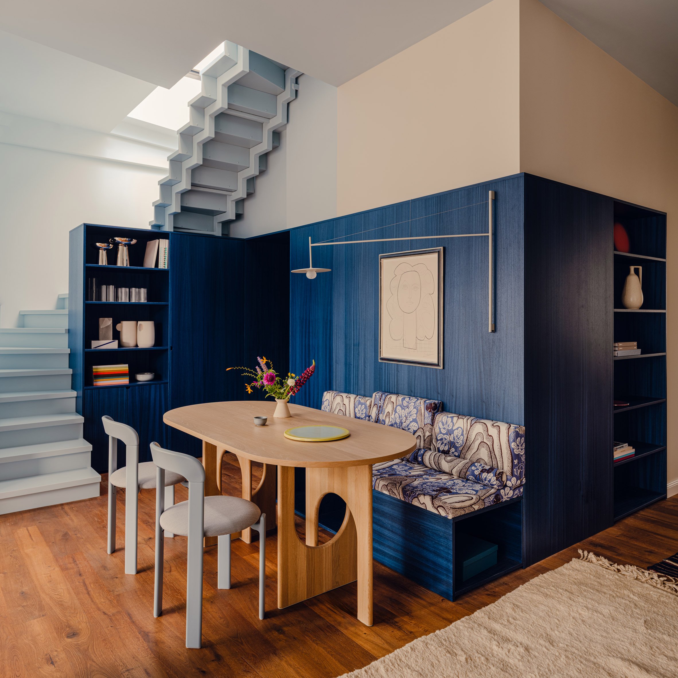 Bruzkus Greenberg arranges compact apartment around multifunctional "blue box"