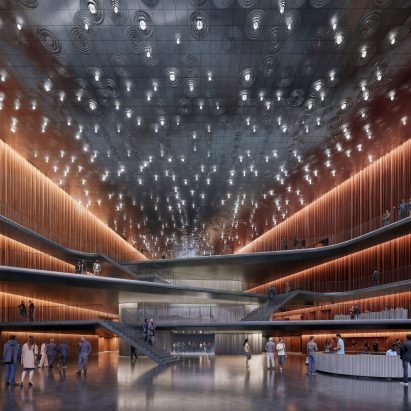 Dezeen Agenda US edition features BIG's designs for a music centre in Nashville
