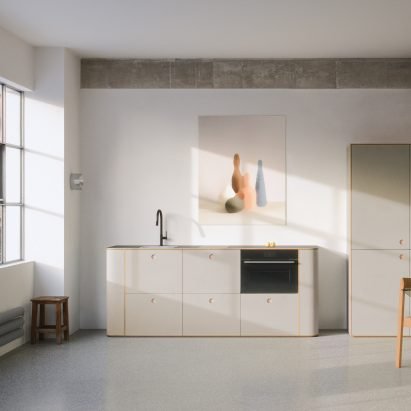 Tiny Kitchen Green Line by Neuvermoebelt