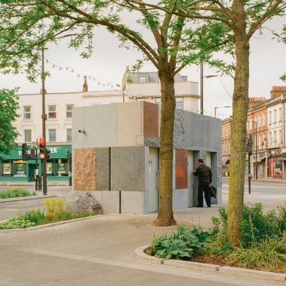 Studio Weave creates stone toilet block in London to "express democracy"