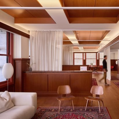 Interior Architects creates Craftsman-style office for AI company Notion in San Francisco