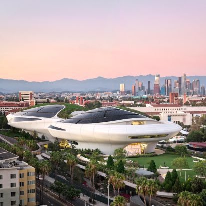MAD's spaceship-like Lucas Museum revealed ahead of opening