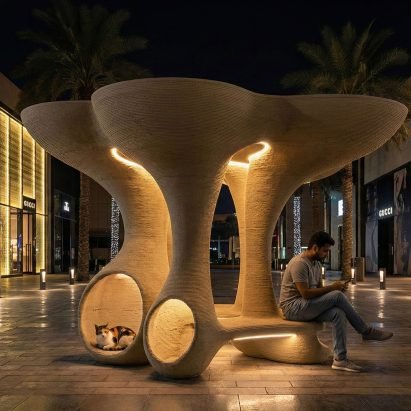 Animal friendly "purch pod" among projects from American University in Dubai
