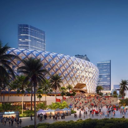Populous reveals design for 70,000-seat Vietnamese national stadium
