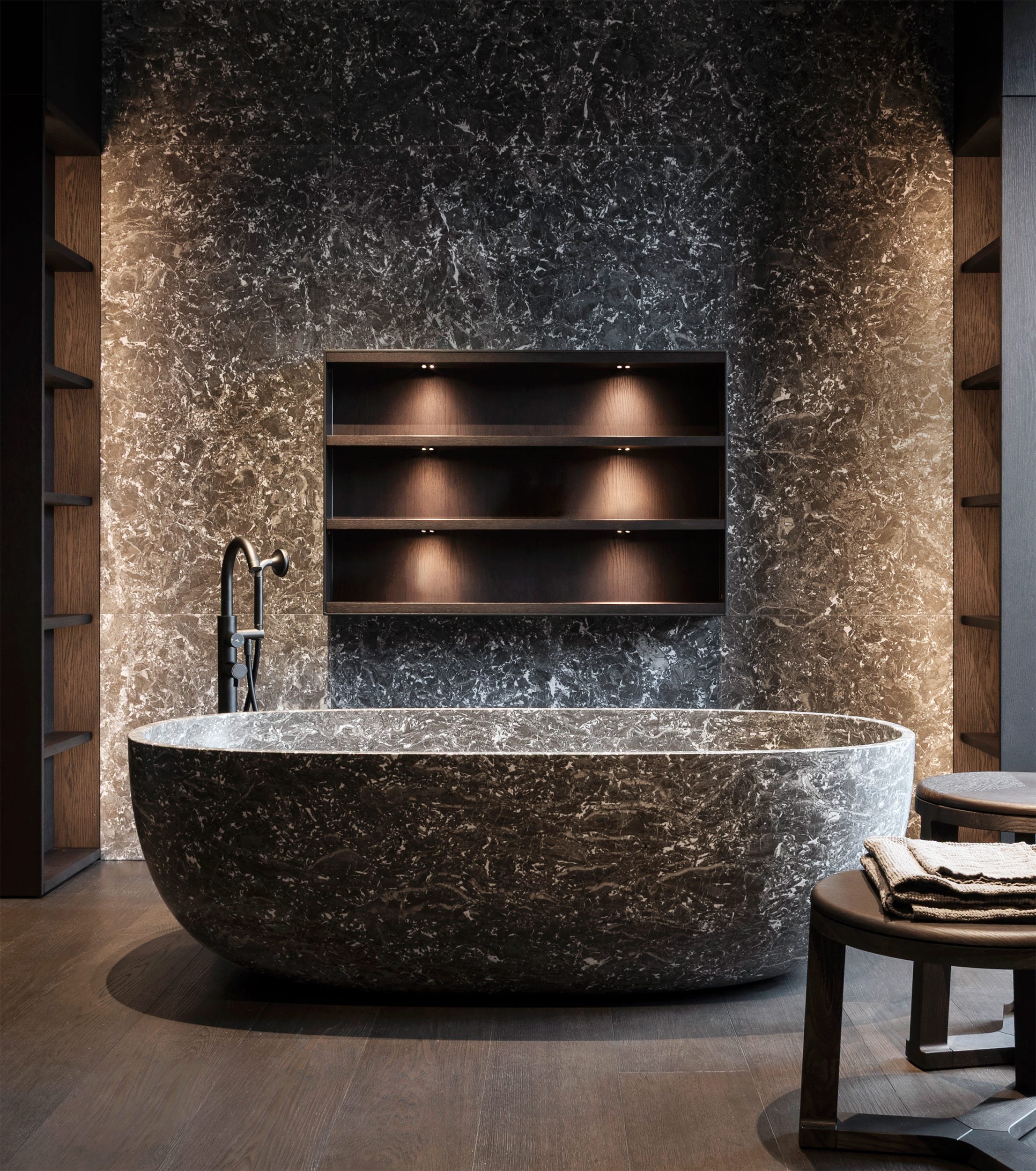 This Lava Bathtub Is Strikingly Sculptural