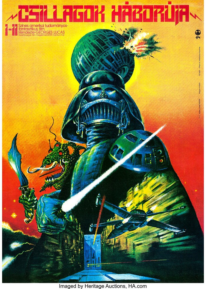 Star Wars movie posters from Hungary