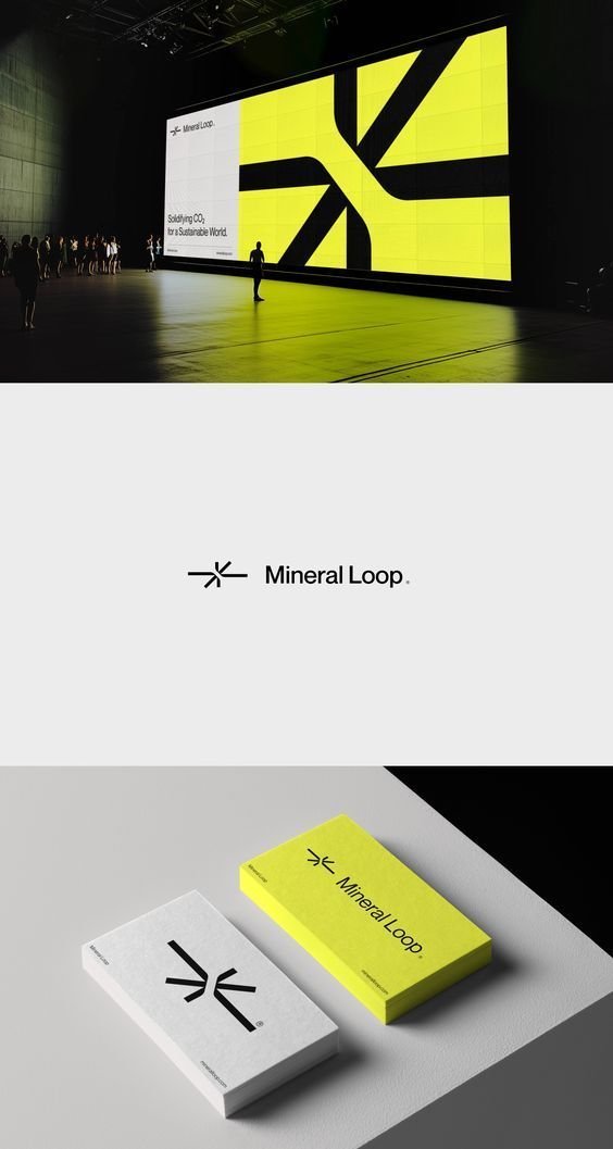 Mineral Loop Brand Identity by Alexander Korzin Featuring Modern Monochromatic Logo Design