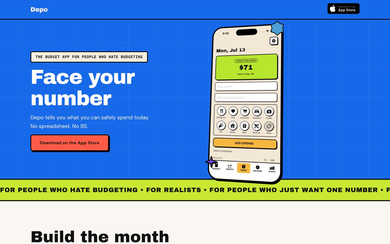 Depo Budget App