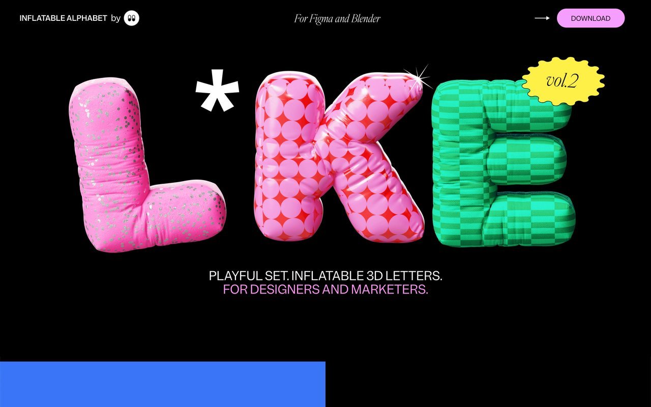 Inflatable 3D Letters
