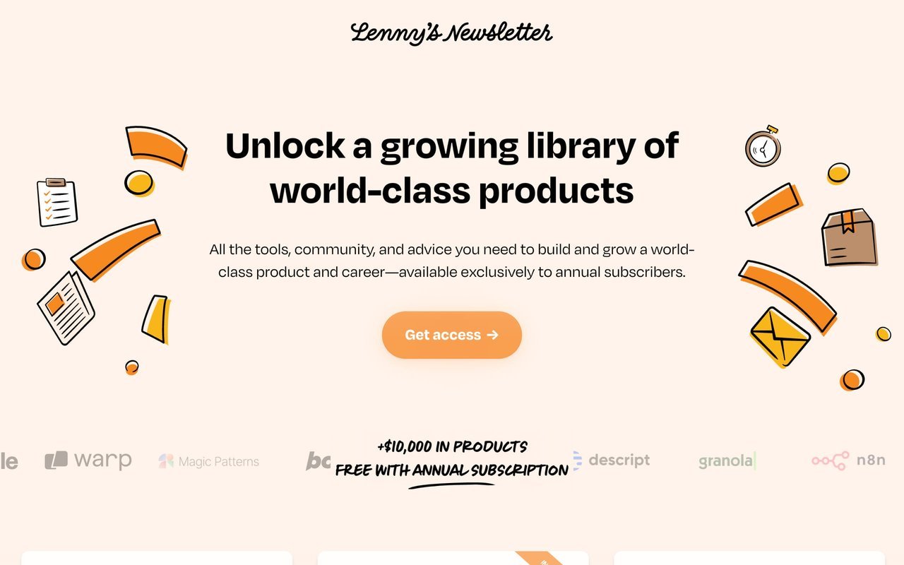 Lenny’s Newsletter Product Pass