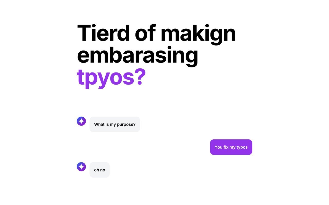 Matt's Typos