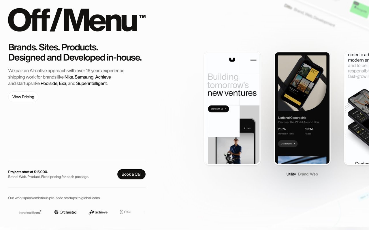 Off/Menu