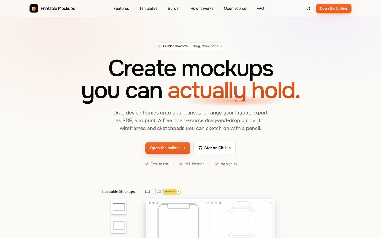 Printable Mockups
