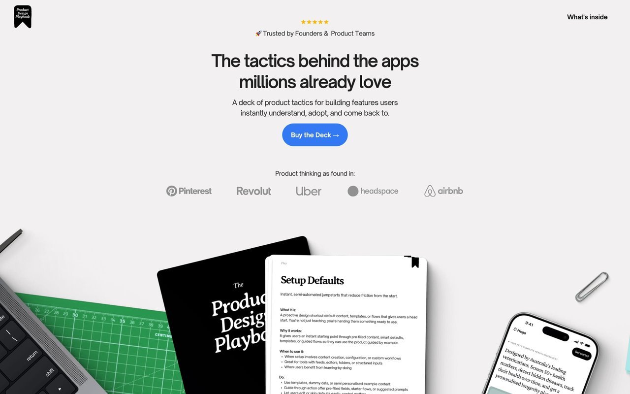 Product Design Playbook - Deck