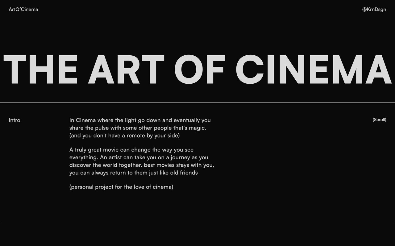 TheArtOfCinema
