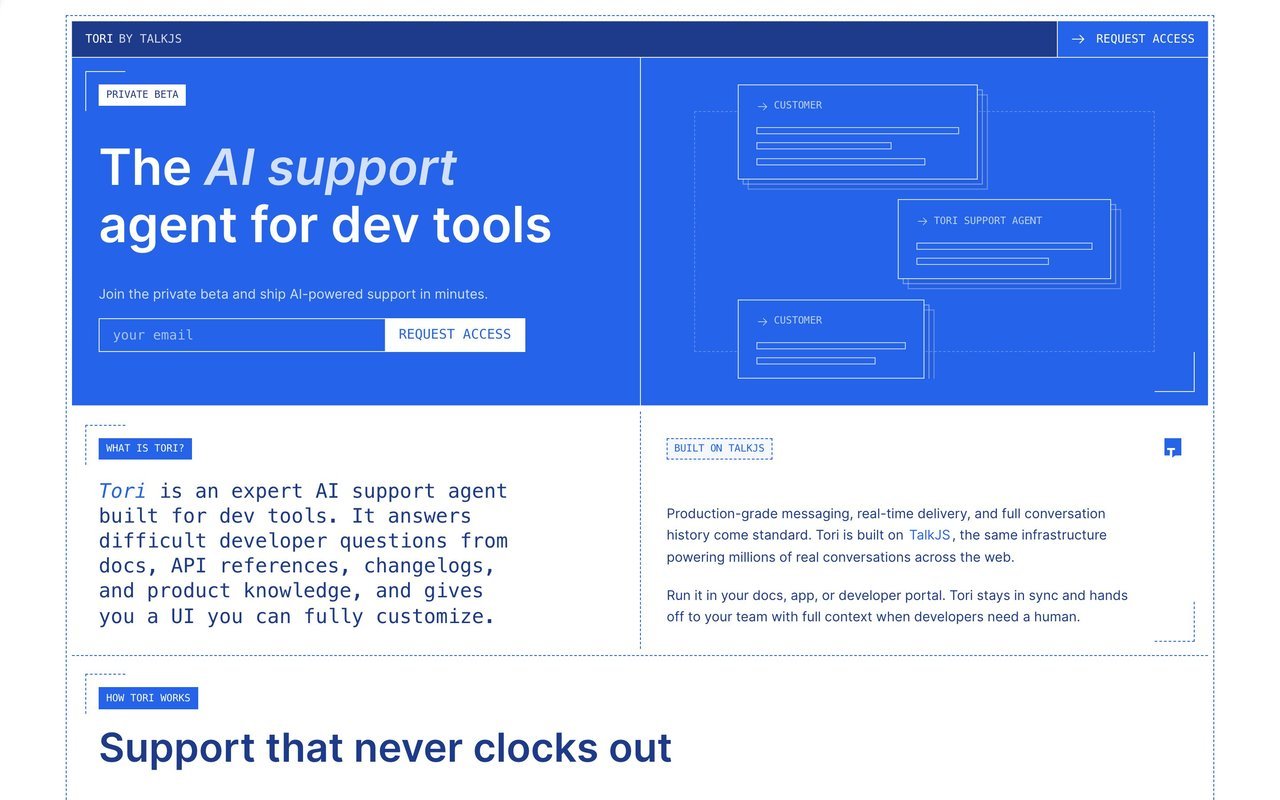 Tori by TalkJS