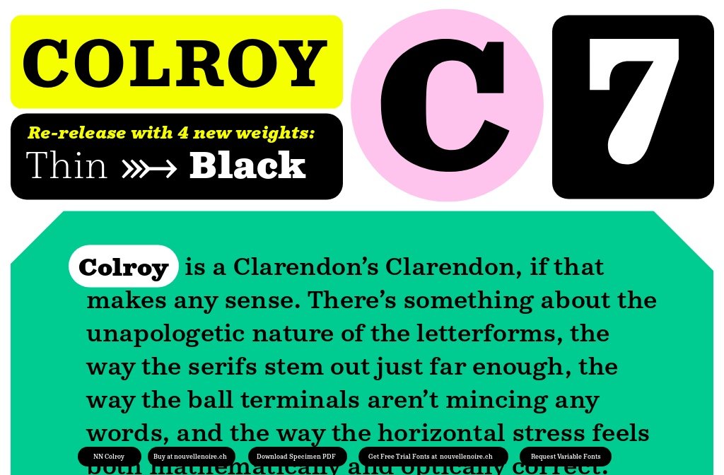 NN Colroy Swiss Slab Serif