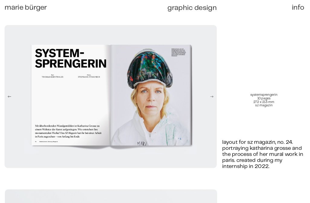 marie bürger | graphic design
