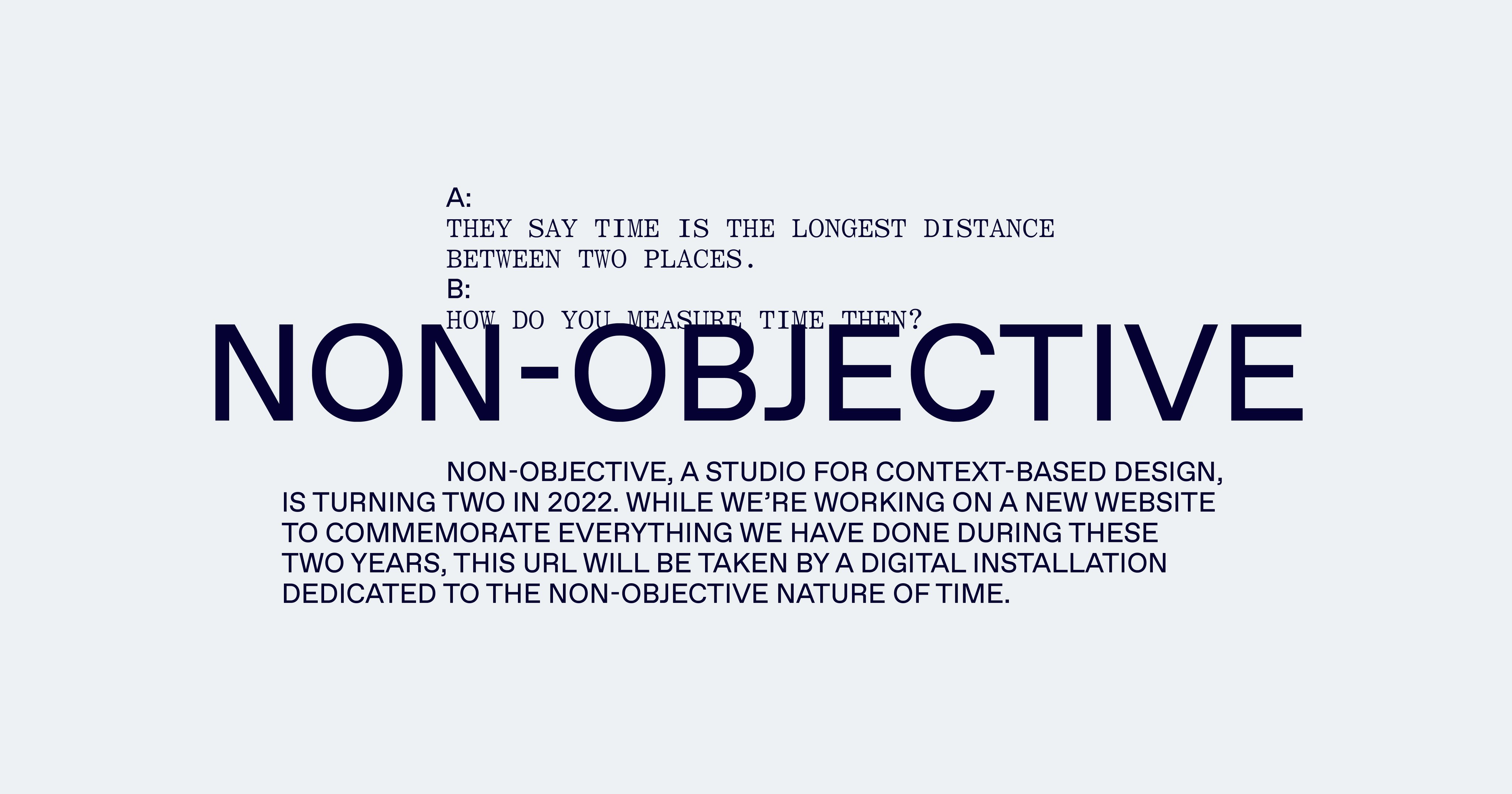 Non-Objective