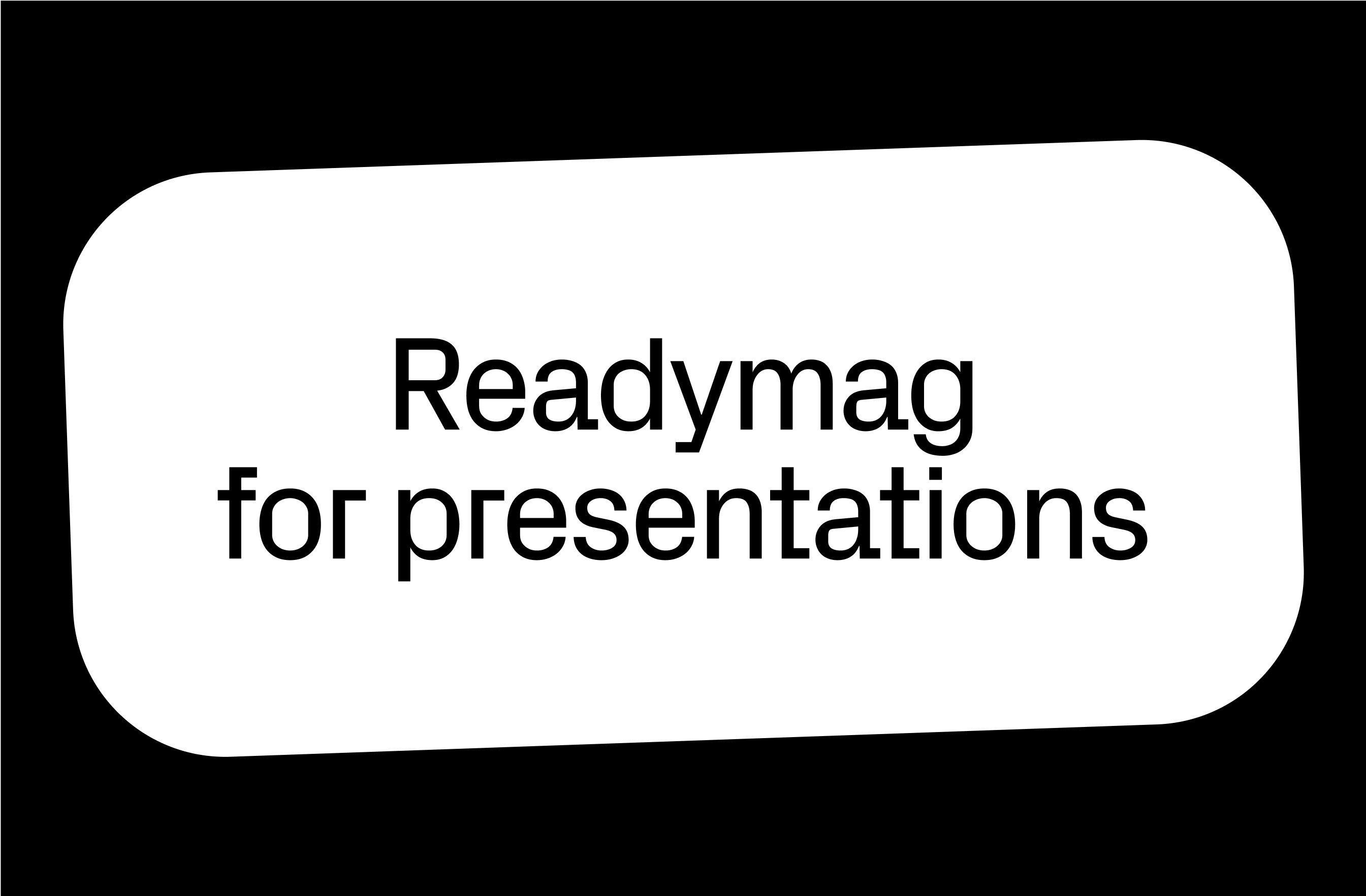 Readymag for presentations