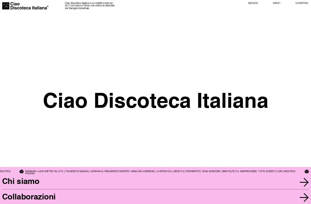 Ciao Discoteca Italiana