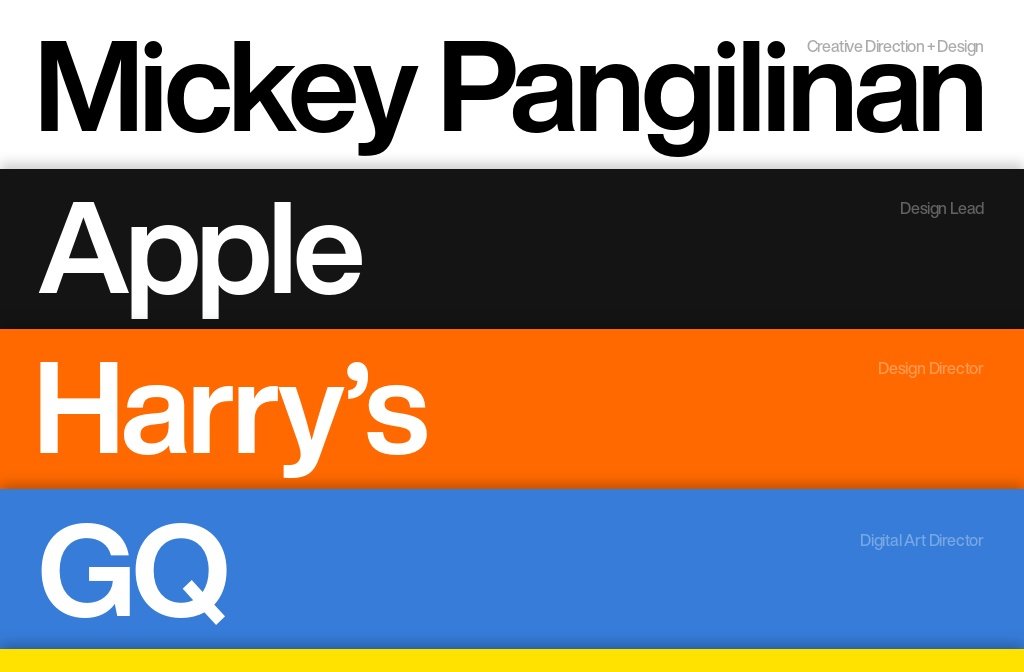 Mickey Pangilinan - Creative Direction + Design
