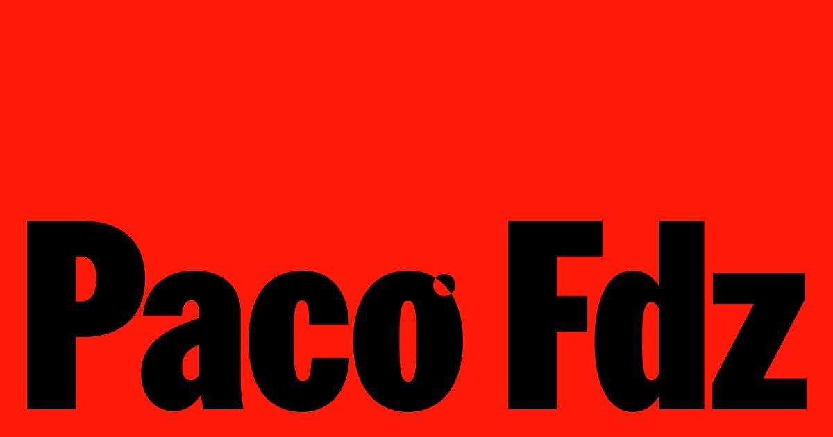 Paco Fernández — Design Direction