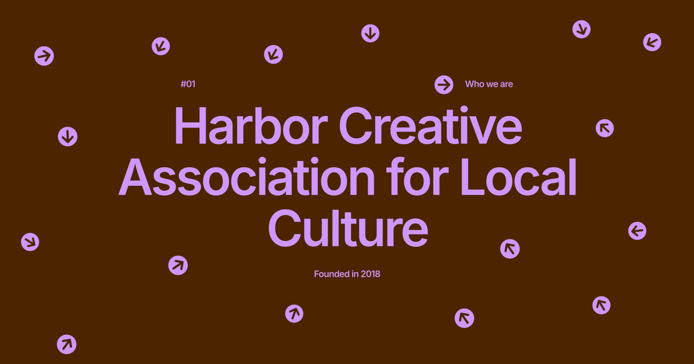 Harbor Creative Association. Readymag template