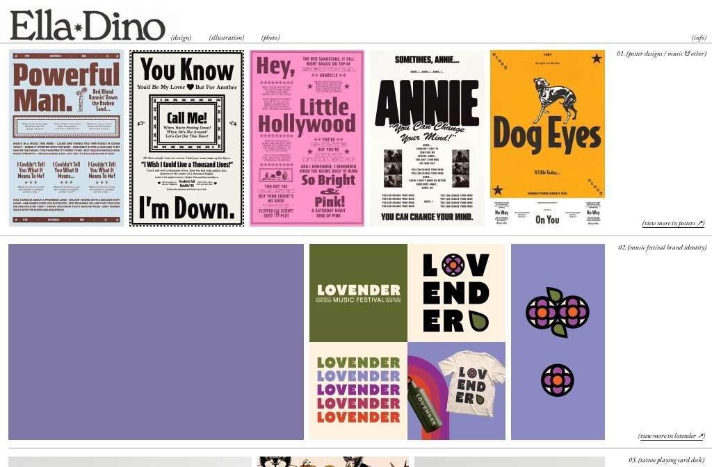 Ella Dino | Portfolio — Design | Ella Dino