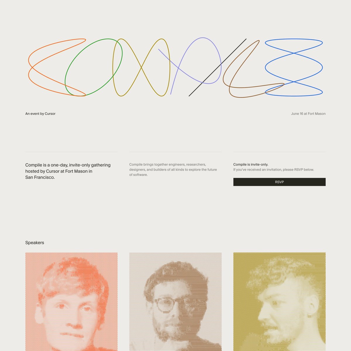 Website Inspiration: Cursor Compile