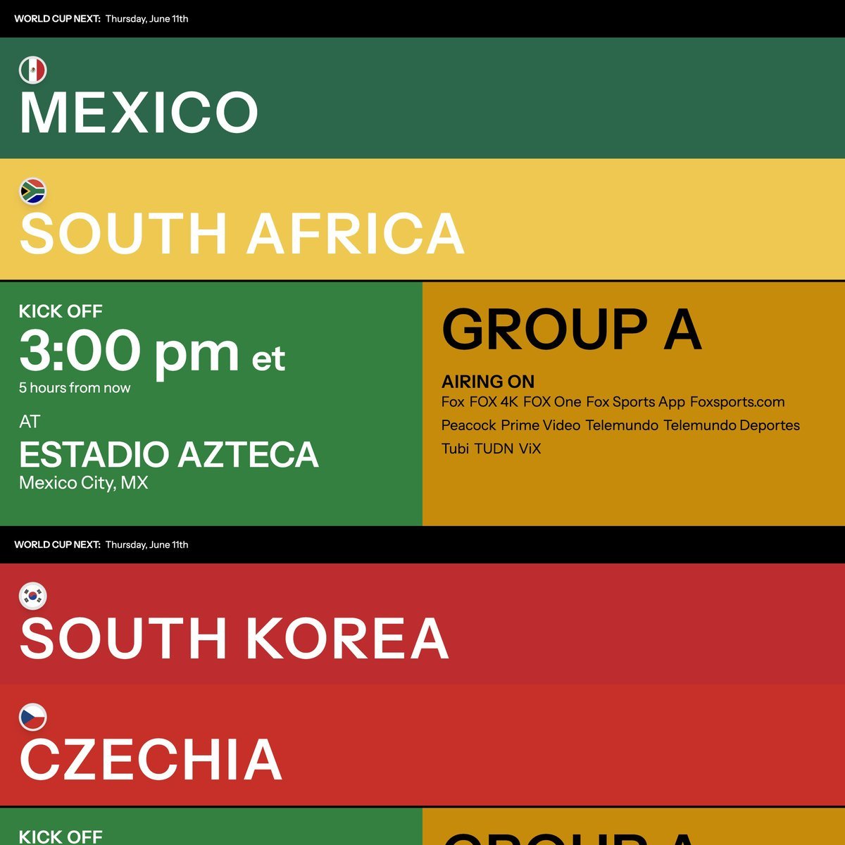 Website Inspiration: World Cup Next