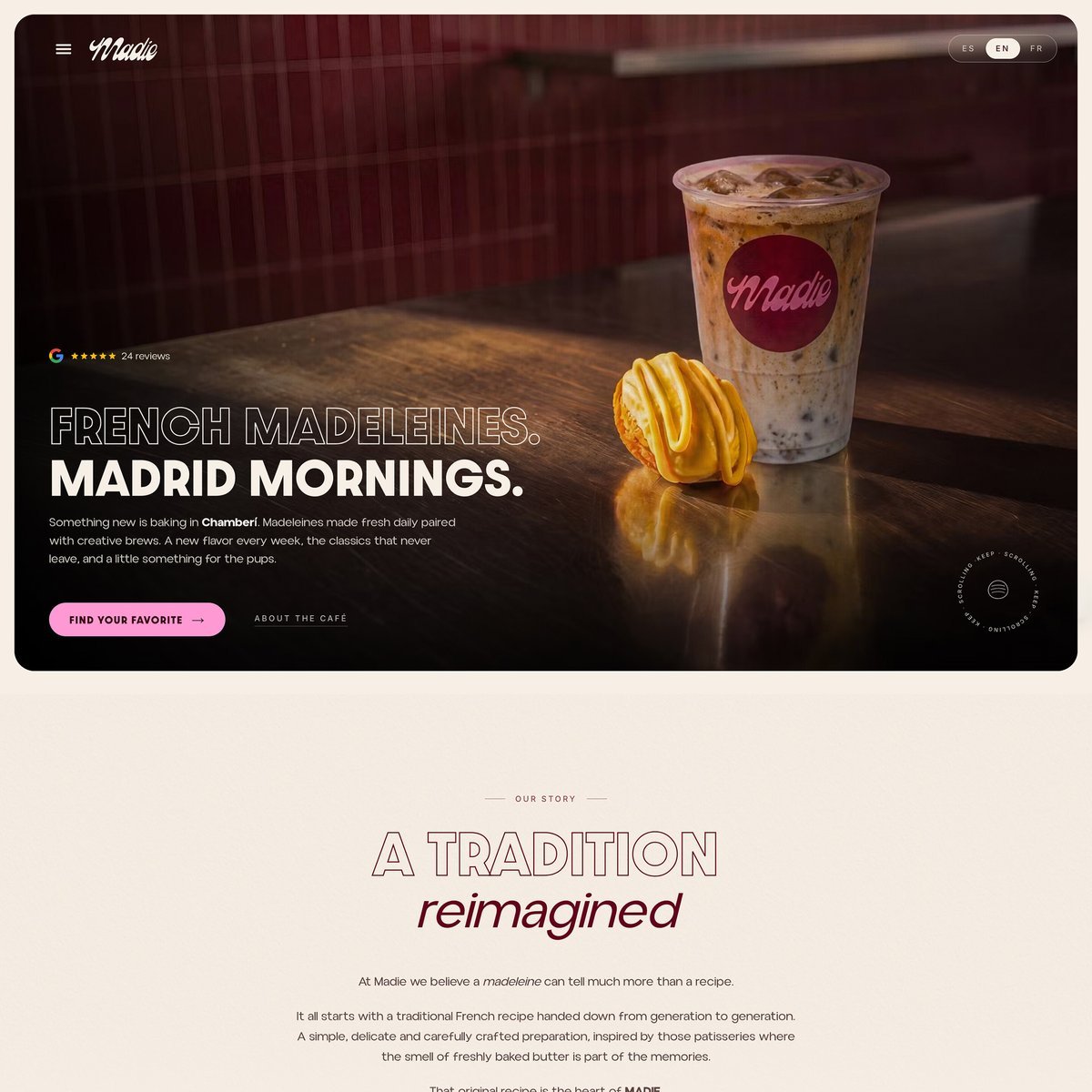 Website Inspiration: Madie