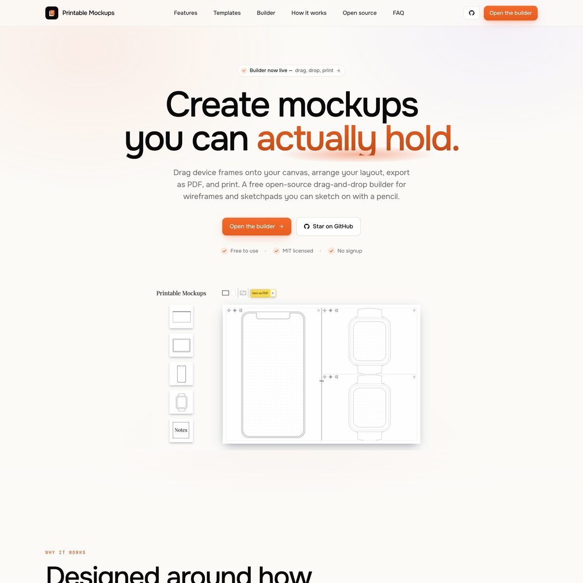 Website Inspiration: Printable Mockups