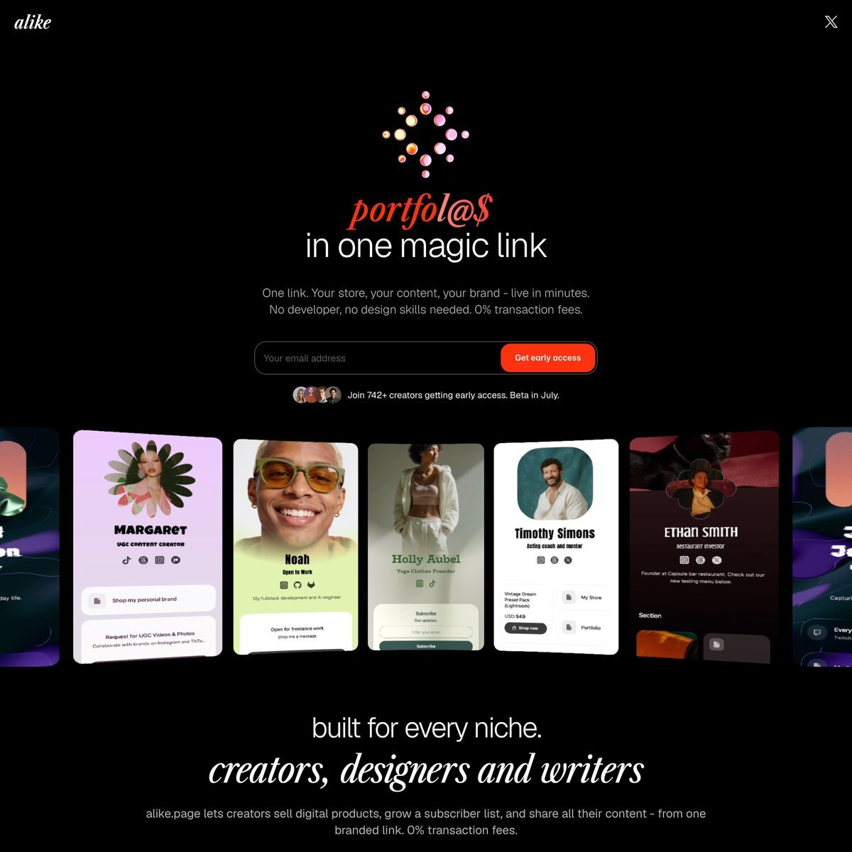Website Inspiration: alike.page