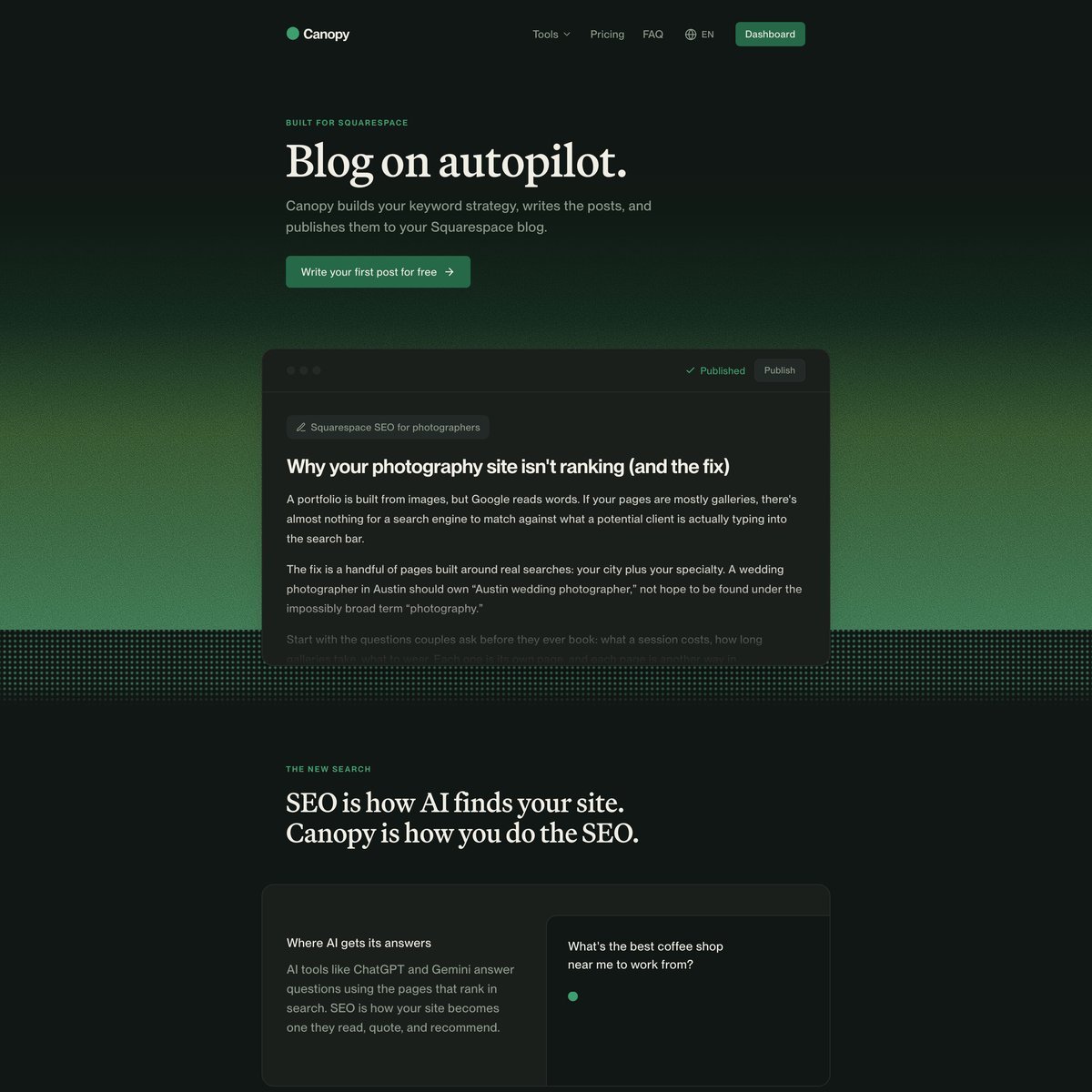 Website Inspiration: Canopy
