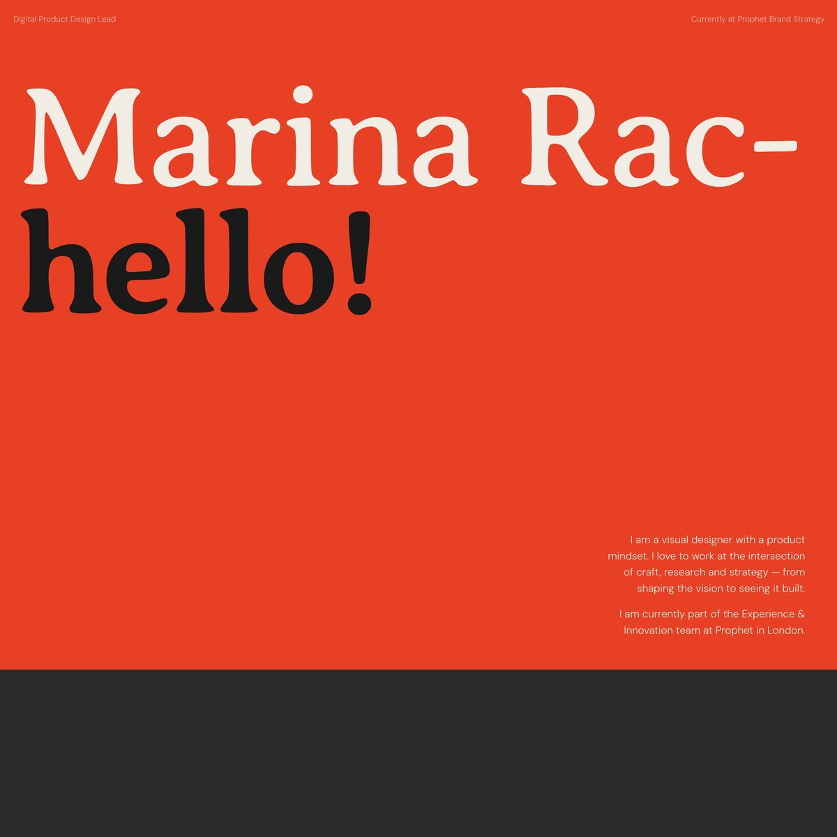 Website Inspiration: Marina Rachello