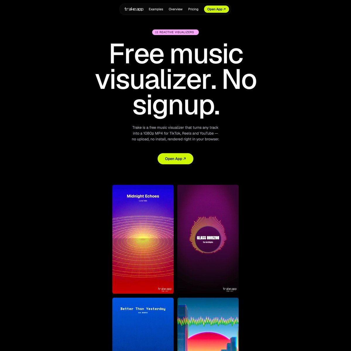 Website Inspiration: Trake.app