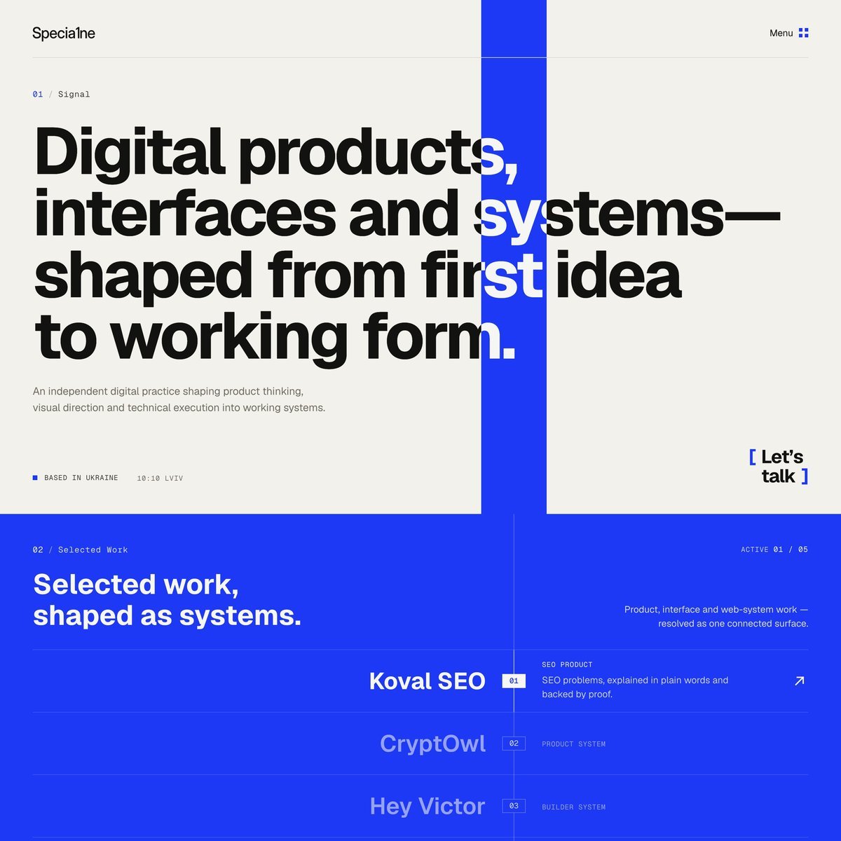 Website Inspiration: Specia1ne