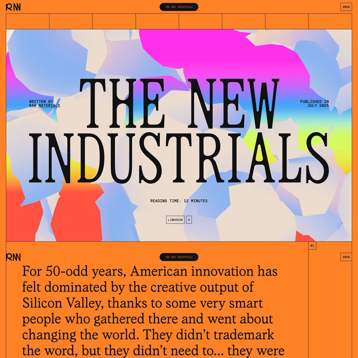 Website Inspiration: The New Industrials