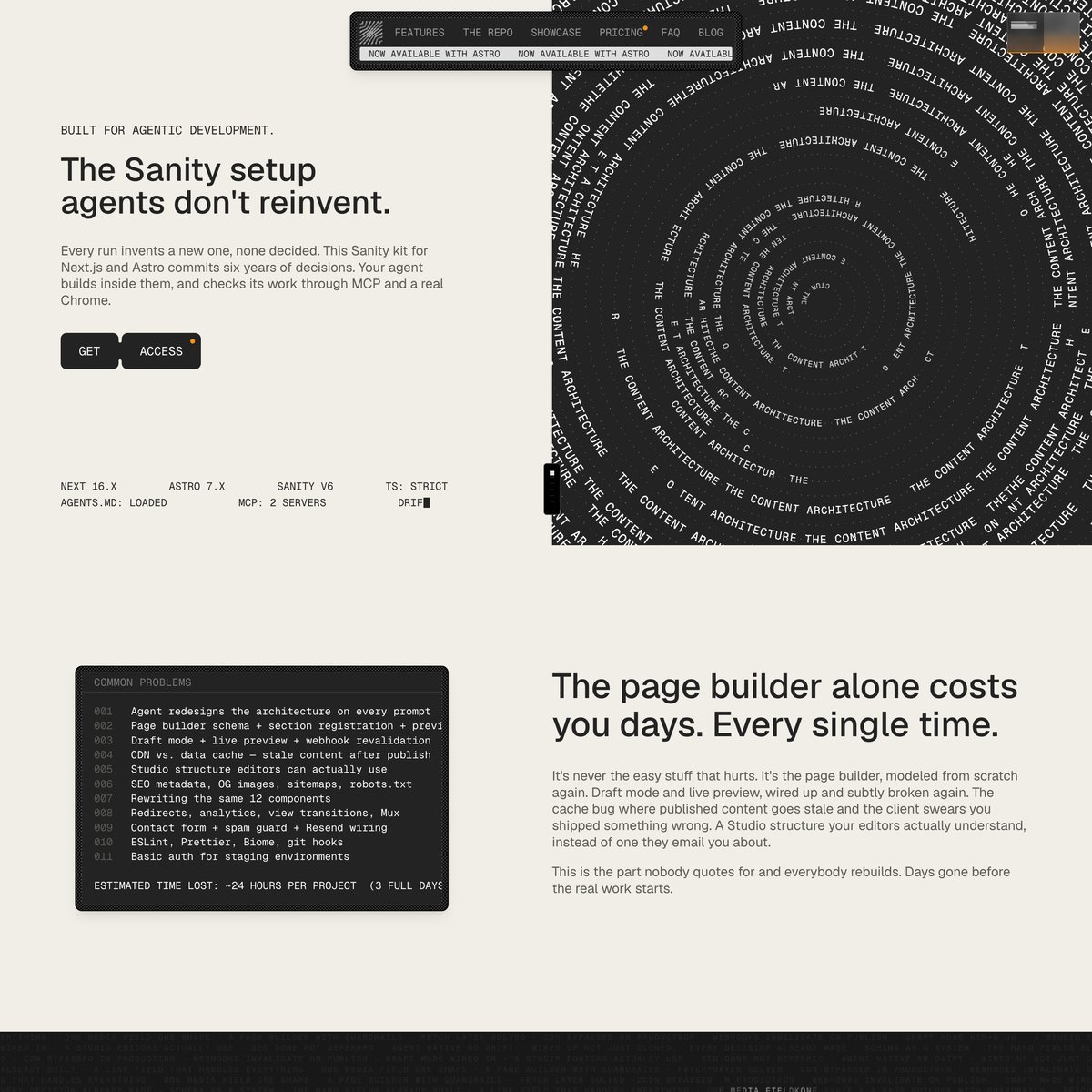 Website Inspiration: The Content Architecture