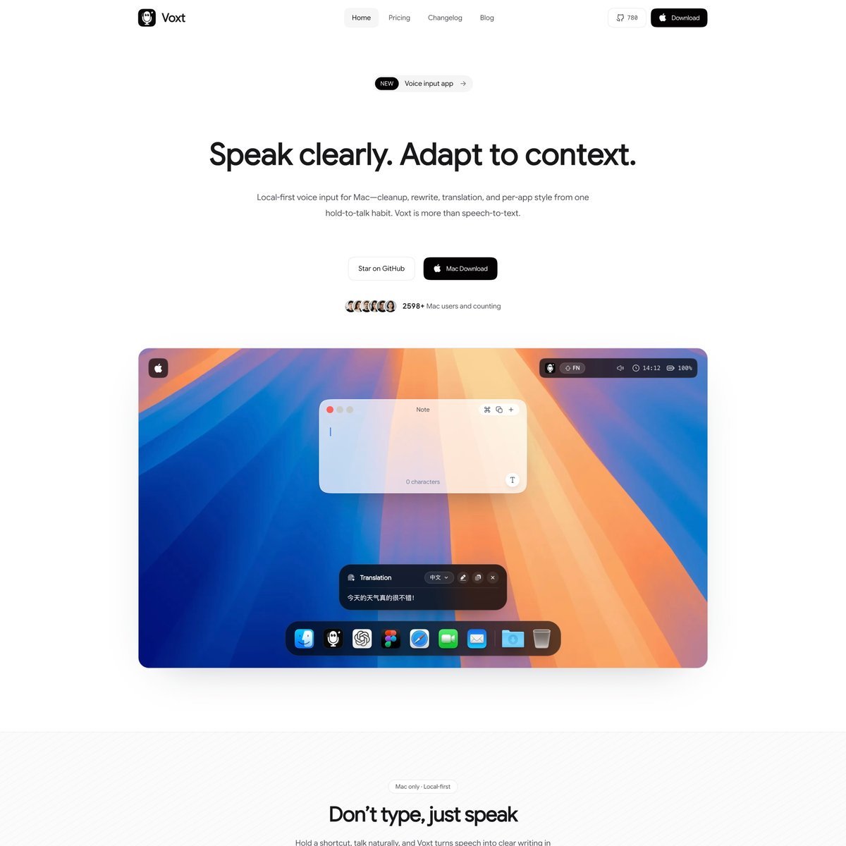 Website Inspiration: Voxt