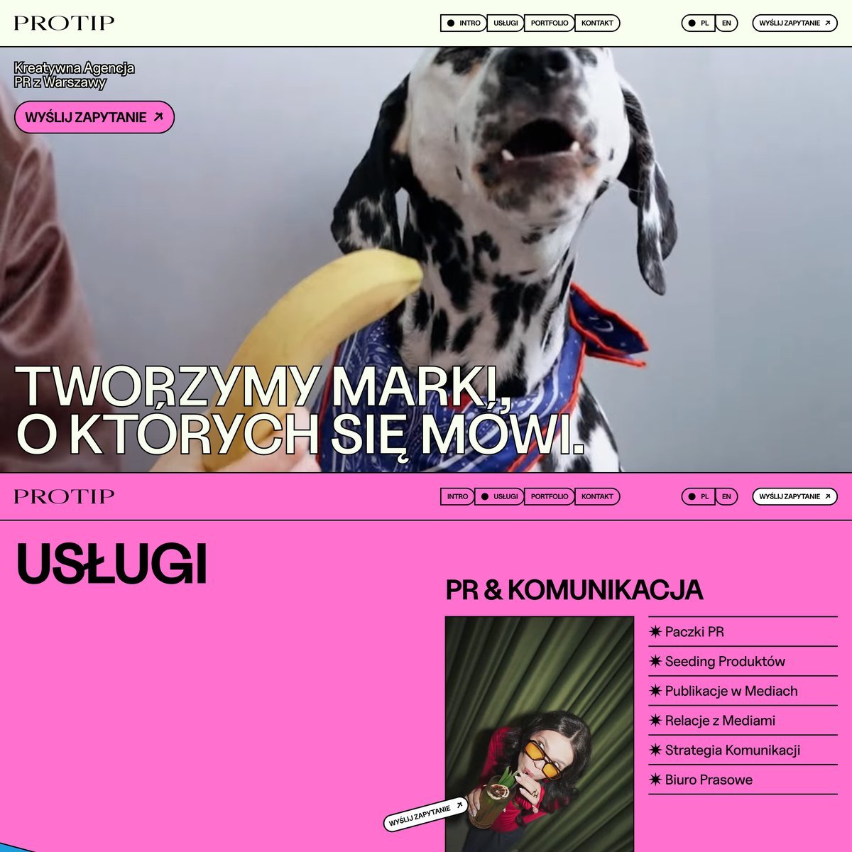 Website Inspiration: Protip Marketing